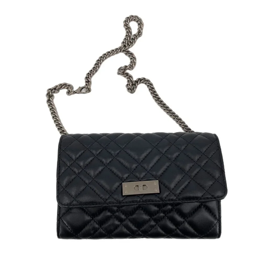 Kurt Geiger Black Classic Shoulder Bag | Silver Hardware - Picture 1 of 7